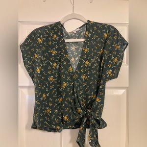 Madewell Sash Tie Wrap Top